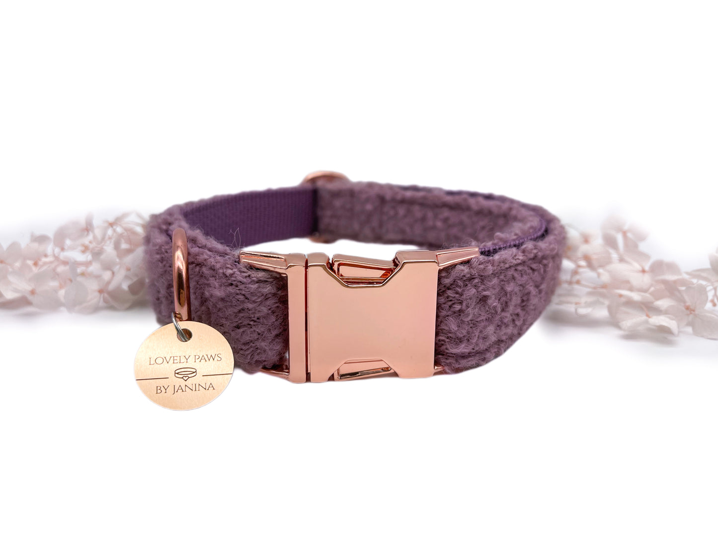 Hundehalsband TEDDY LILAC