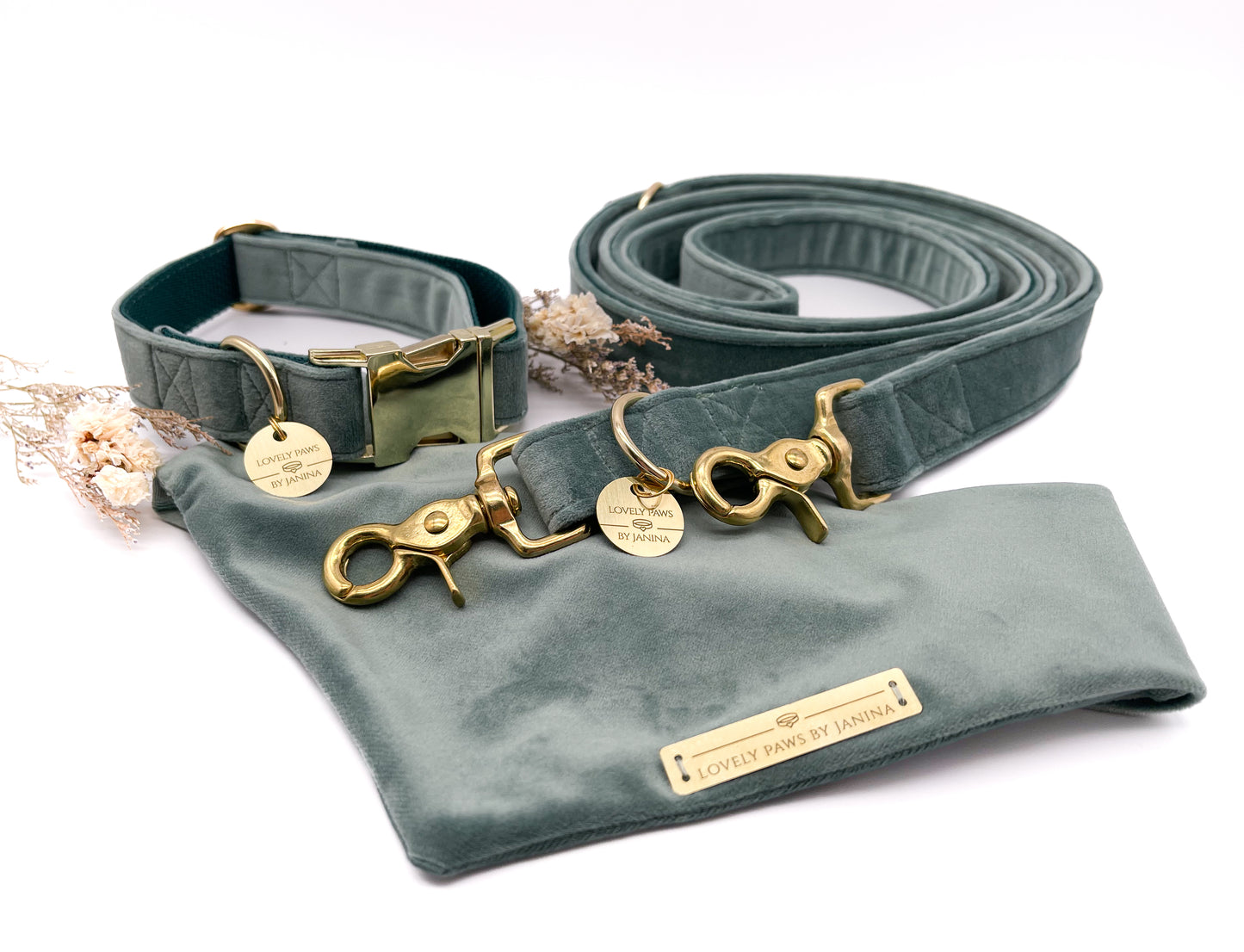 Hundehalsband SAGE VELVET