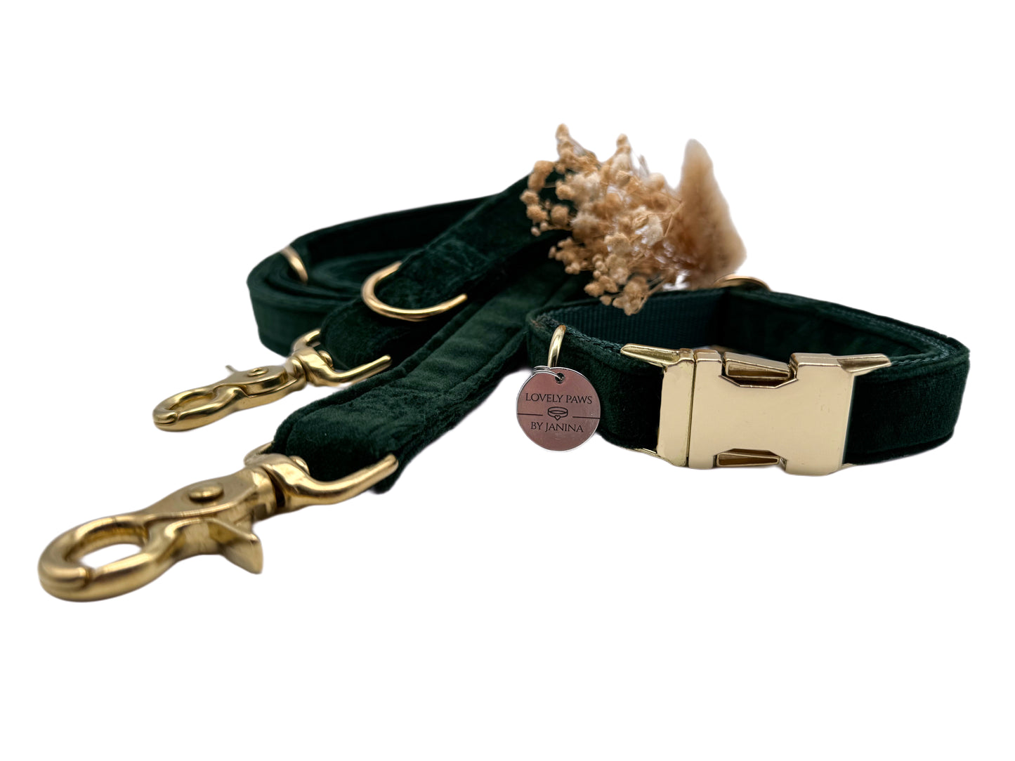 Hundehalsband GREEN VELVET