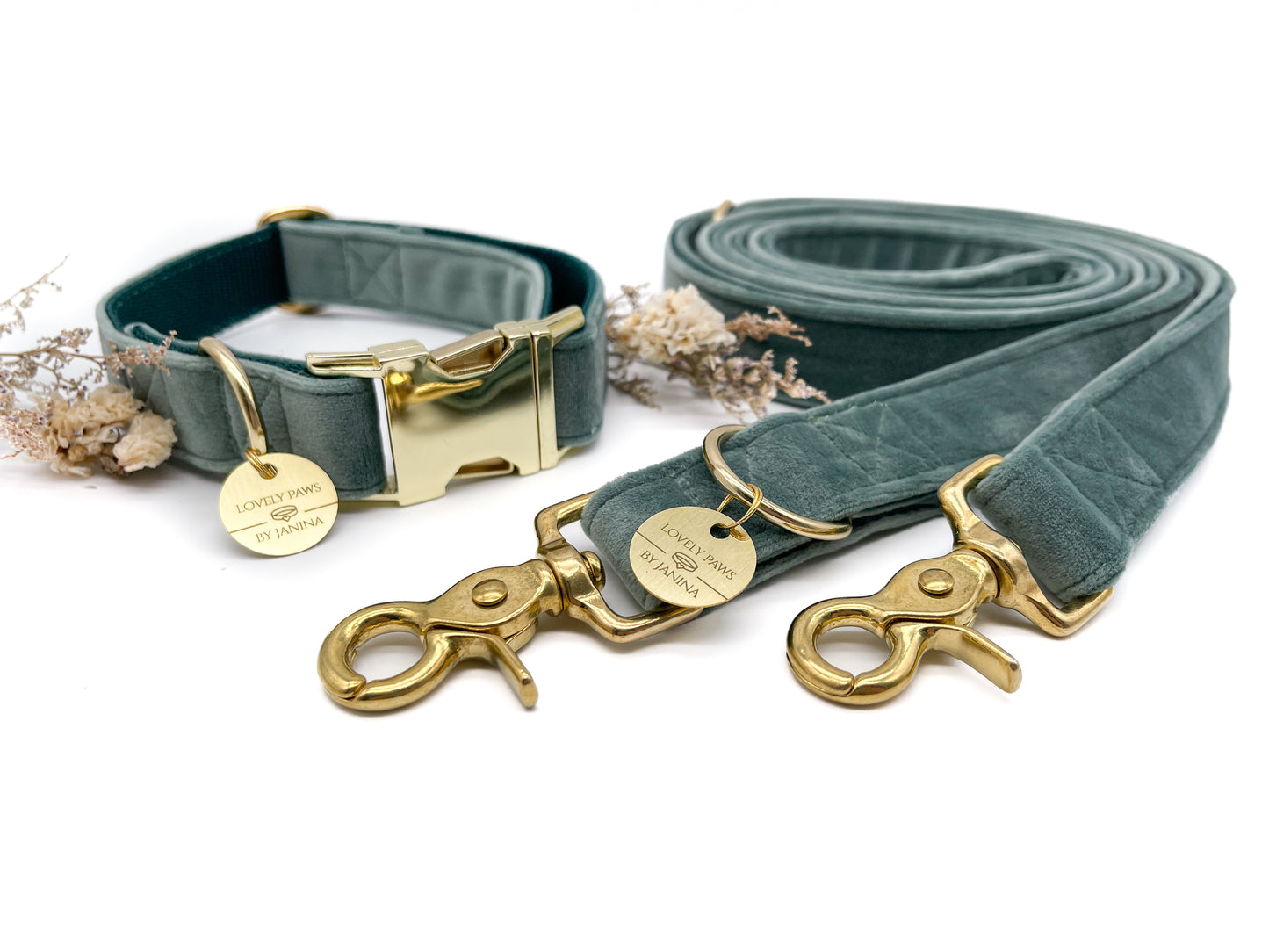 Hundehalsband SAGE VELVET