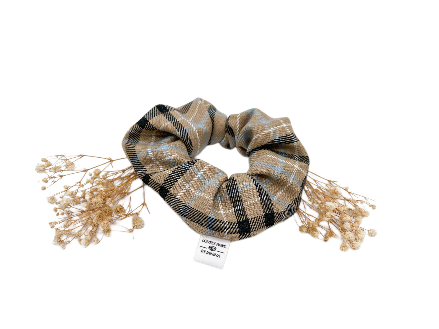 Scrunchie KARO BLUE
